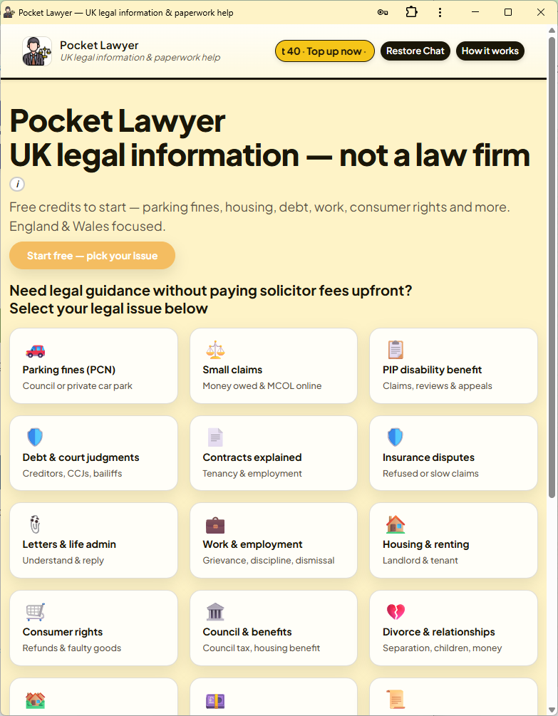 Pocket Lawyer
